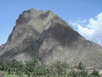 Mountain opposite Ollantaytambo