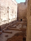 Kitchen remains of the El Badi palace. 'It was all covered in gold', according to the guide. Then again, the whole palace seemed to have been