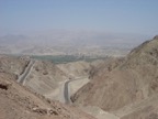 In order to get to Nasca from Lima, one has to cross mainly desert like terrain. However, some green can be seen as well