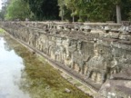 The terrace of the elephants in Angkor Thom