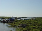 A floating village on lake Tonle Sap