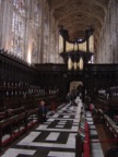 Interior of King's college chapel, with Saint Steven