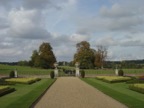 The Folly in the background is a Gothic ruin. The trees are cut to provide a view.