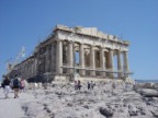 The Parthenon, the temple to Athena, which they were also still building