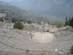 The theatre at Delphi, with a great view of the valley below