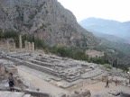 The temple dedicated to Apollo is the reason people came and still come to Delphi