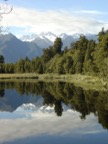 Lake Matheson with Mount Cook and Mount Tasman