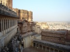 Another part of the Jodhpur fort, with Jodhpur in the background