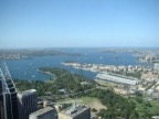 Sydney Harbour, as seen from the Sydney Tower, the highest building in town