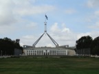 The Australian grass-topped Parliament in Canberra