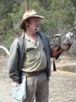 Steve Irwin's cousin gives bird shows on Kangoroo islands. These are Kookaburra.