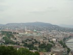 The Royal Palace on the foreground. Old Buda is behind it.