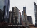 Willis tower and train