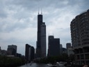 Willis tower and river