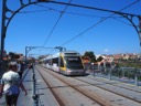 Tram on the Dom Luis I bridge