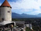 View of the Julian Alps from the castle