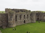 Inside of Beaumaris castle