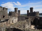 Inside Conwy castle