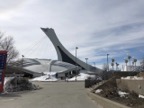 The Olympic stadium in  Montreal